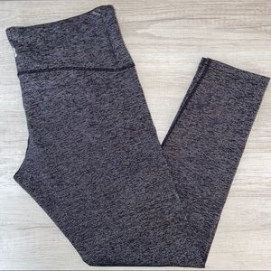 Tuff Athletics Gray Black Washed Cropped Leggings